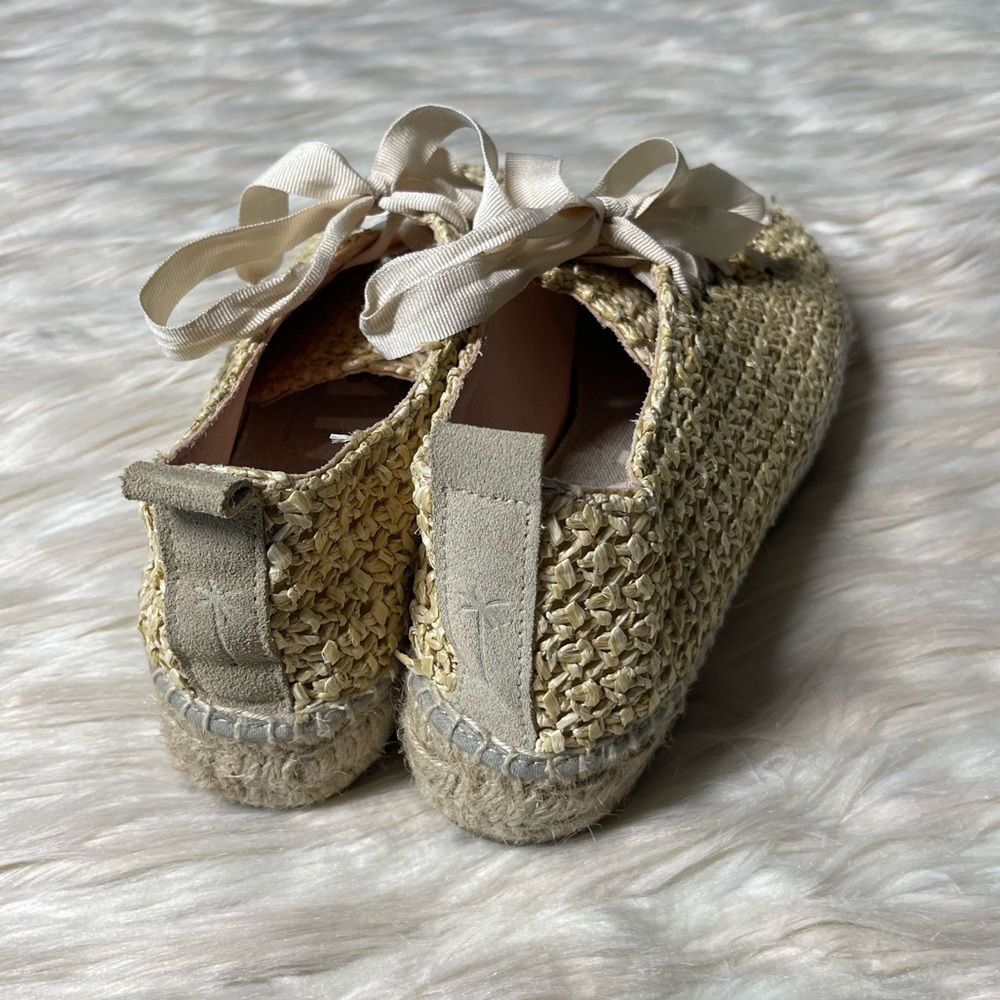 Manebi Raffia Lace-Up Espadrilles - Picture 4 of 12